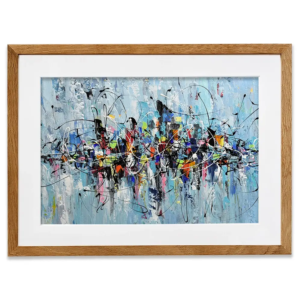 Colourful City Framed Art Print Colourful City Framed Art Print wall art product Olga Tkachyk