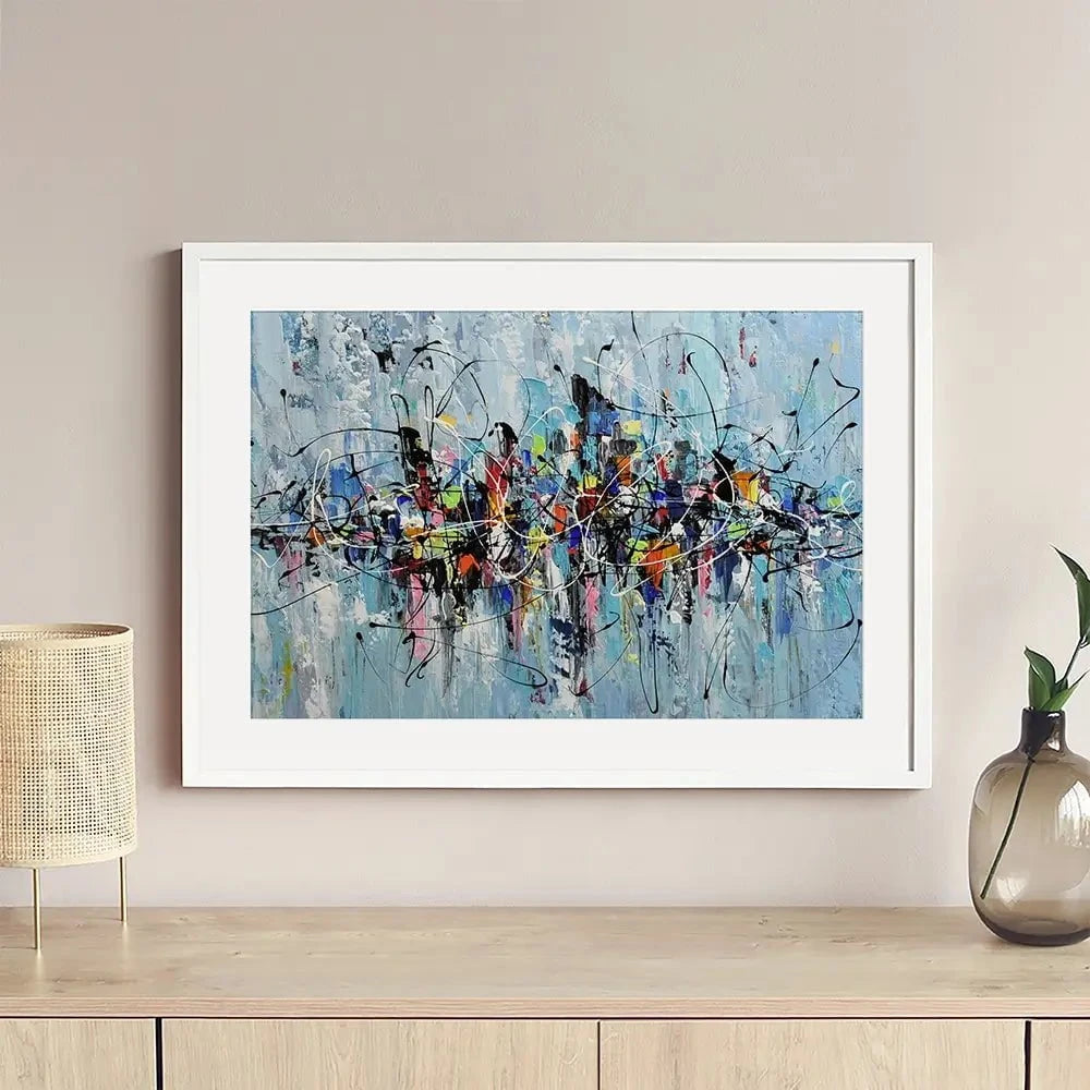 Colourful City Framed Art Print Colourful City Framed Art Print wall art product Olga Tkachyk