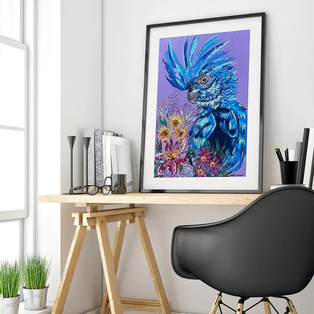 Colourful Cocktaoo Framed Art Print Colourful Cocktaoo Framed Art Print wall art product Jo Mulligan