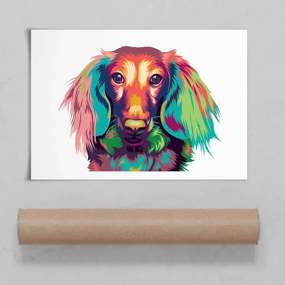 Colourful Dachshund Art Print Colourful Dachshund Art Print wall art product asnan_ad / Shutterstock