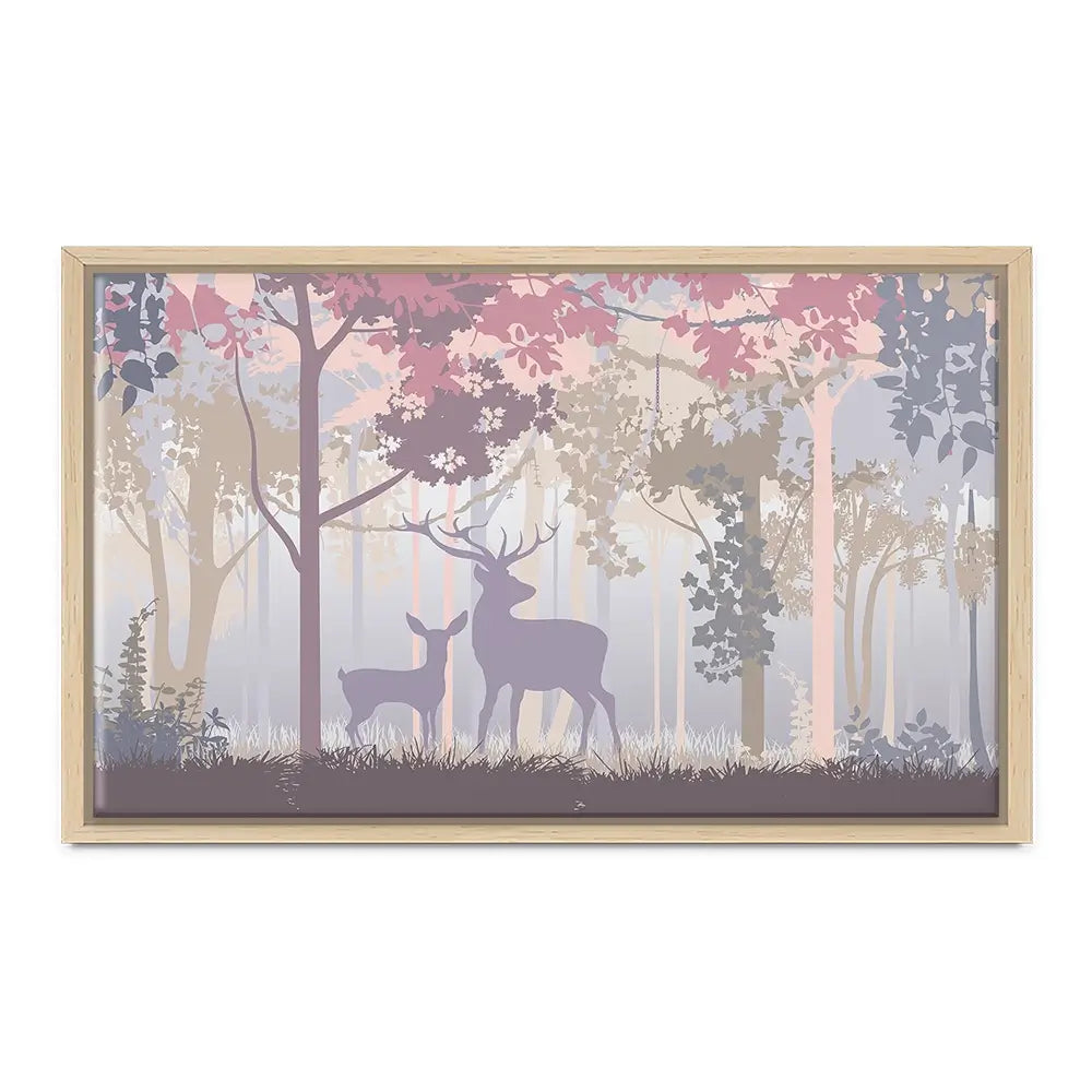 Colourful Deer In The Woods Canvas Print Colourful Deer In The Woods Canvas Print wall art product Art Print Shop