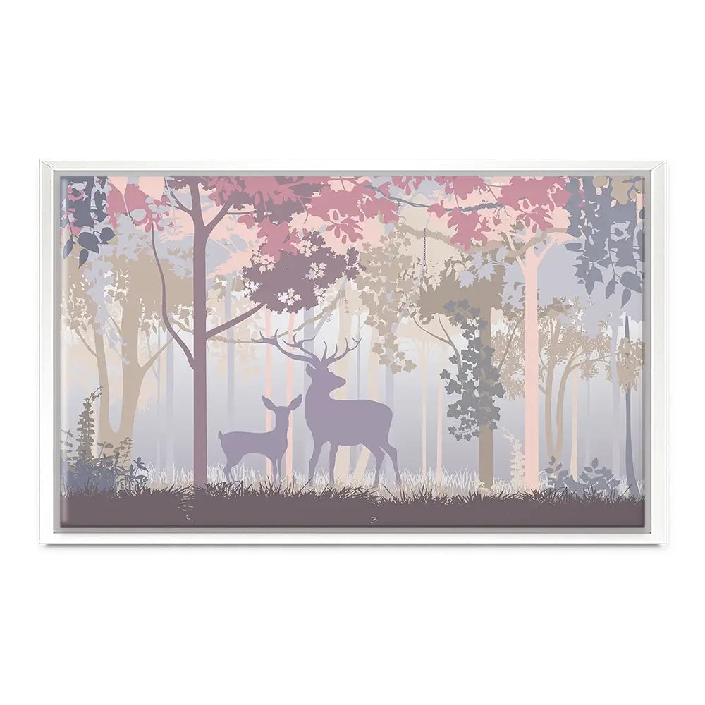 Colourful Deer In The Woods Canvas Print Colourful Deer In The Woods Canvas Print wall art product Art Print Shop