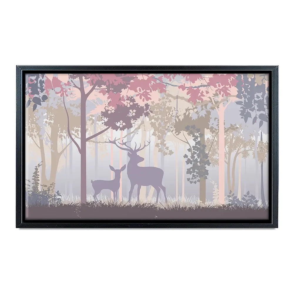 Colourful Deer In The Woods Canvas Print Colourful Deer In The Woods Canvas Print wall art product Art Print Shop