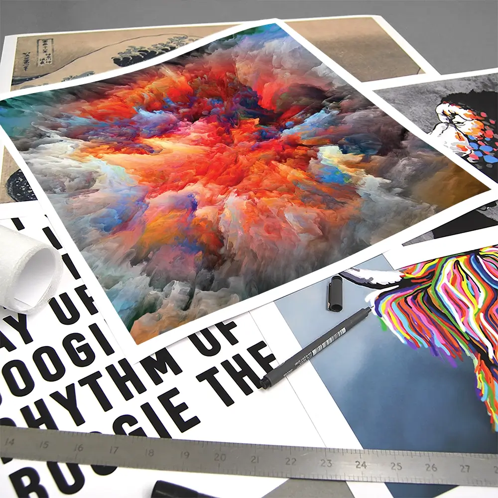 Colourful Explosion Square Art Print Colourful Explosion Square Art Print wall art product agsandrew / Shutterstock