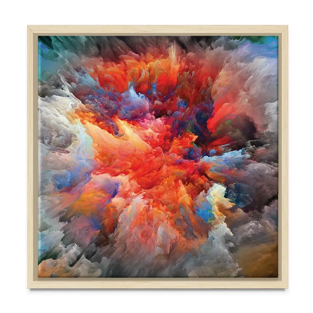 Colourful Explosion Square Canvas Print Colourful Explosion Square Canvas Print wall art product agsandrew / Shutterstock
