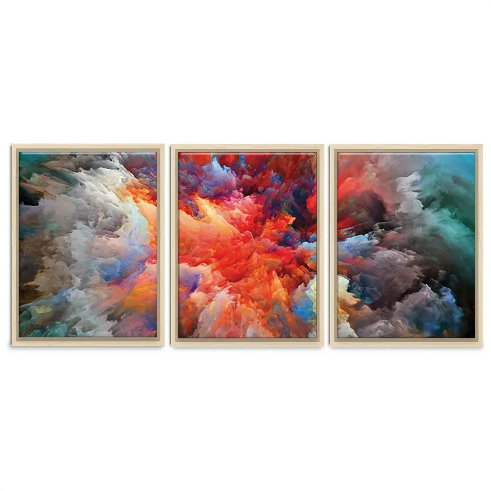 Colourful Explosion Trio Canvas Print Colourful Explosion Trio Canvas Print wall art product agsandrew / Shutterstock