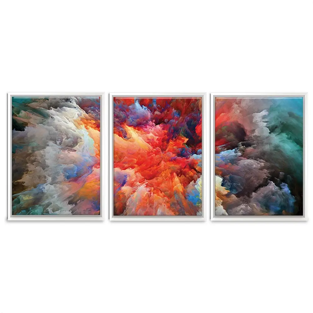 Colourful Explosion Trio Canvas Print Colourful Explosion Trio Canvas Print wall art product agsandrew / Shutterstock
