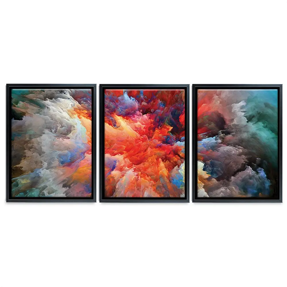 Colourful Explosion Trio Canvas Print Colourful Explosion Trio Canvas Print wall art product agsandrew / Shutterstock