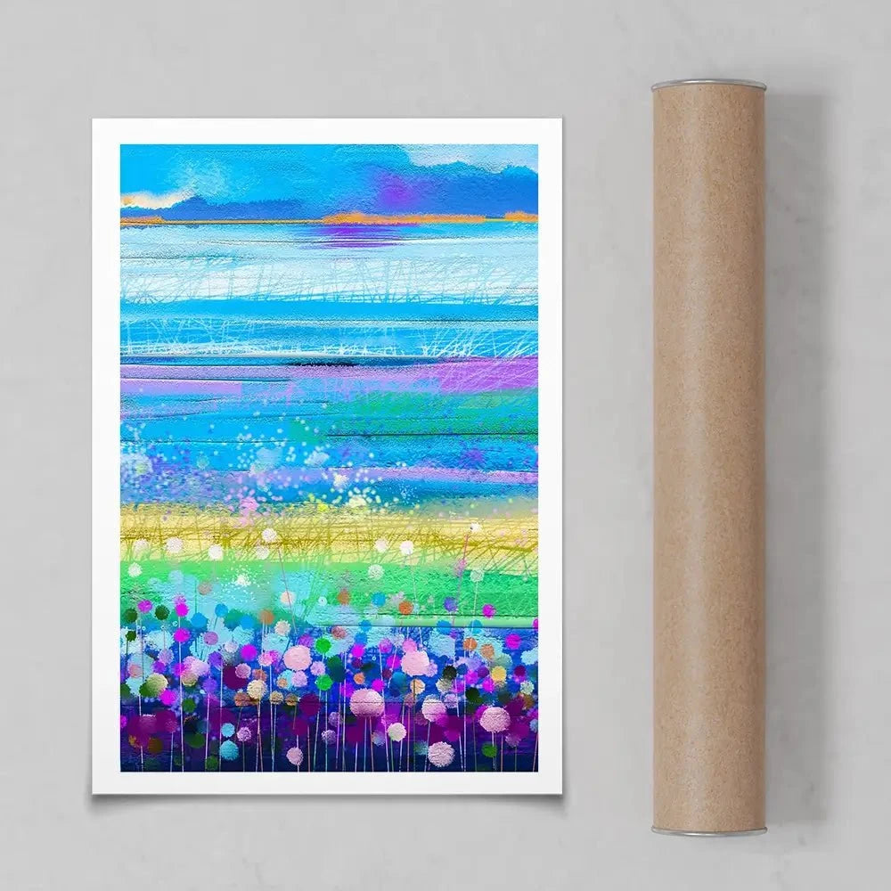 Colourful Floral Portrait Art Print Colourful Floral Portrait Art Print wall art product pluie_r / Shutterstock