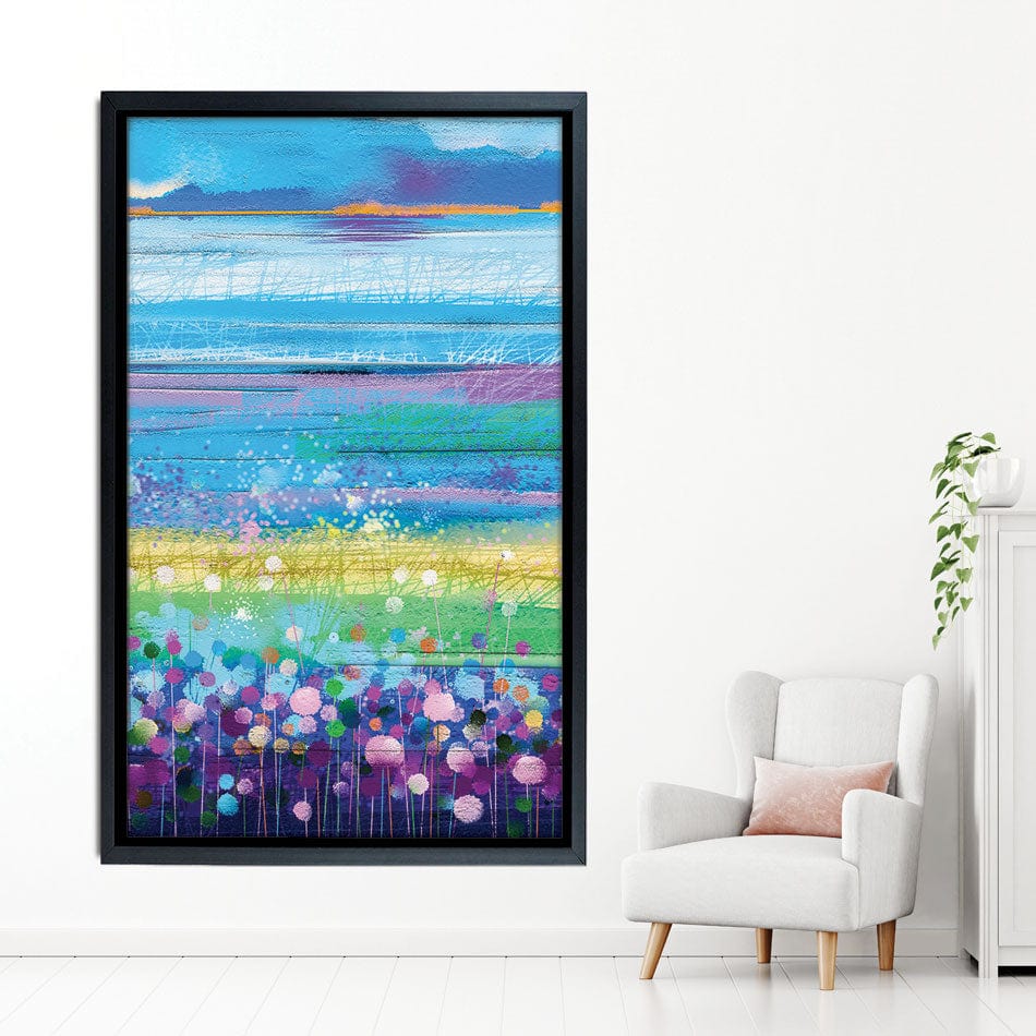 Colourful Floral Portrait Canvas Print wall art product pluie_r / Shutterstock