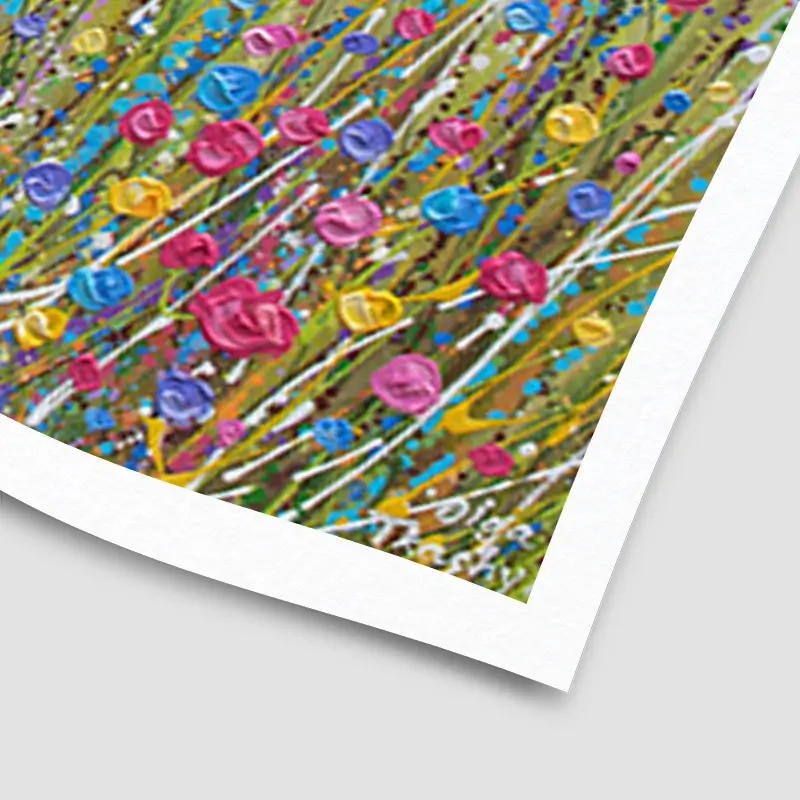 Colourful Flower Meadow Art Print Colourful Flower Meadow Art Print wall art product Olga Tkachyk