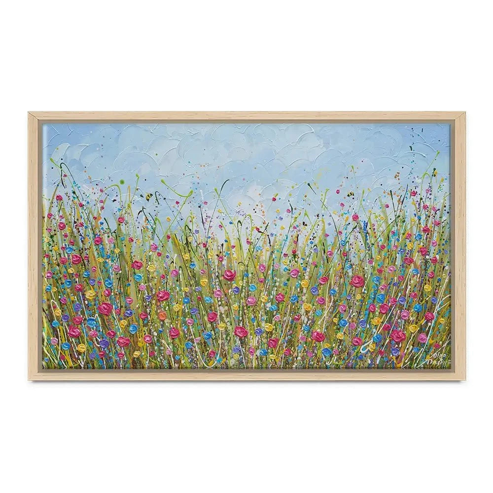 Colourful Flower Meadow Canvas Print Colourful Flower Meadow Canvas Print wall art product Olga Tkachyk