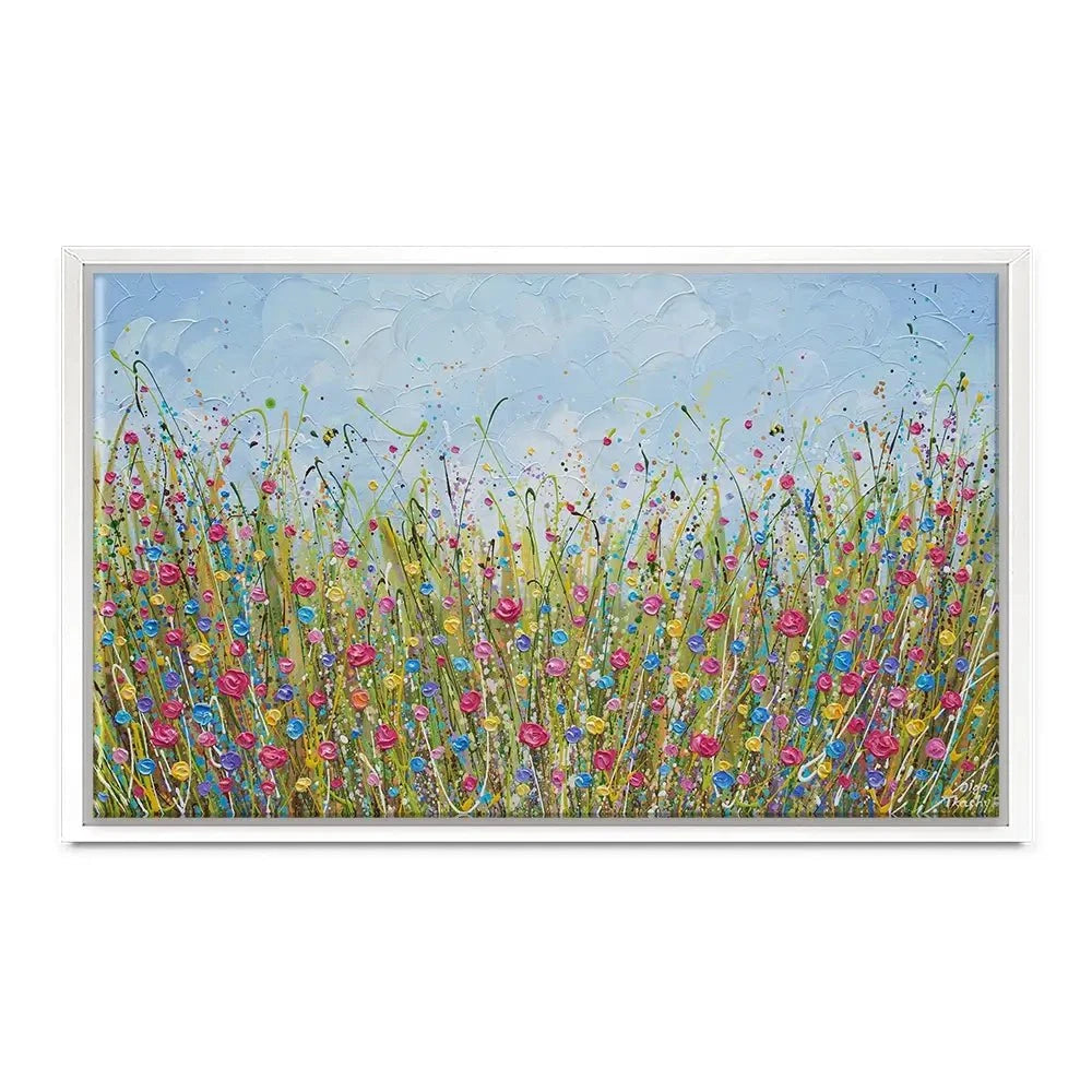 Colourful Flower Meadow Canvas Print Colourful Flower Meadow Canvas Print wall art product Olga Tkachyk