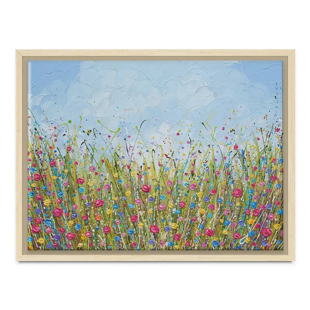 Colourful Flower Meadow Canvas Print Colourful Flower Meadow Canvas Print wall art product Olga Tkachyk