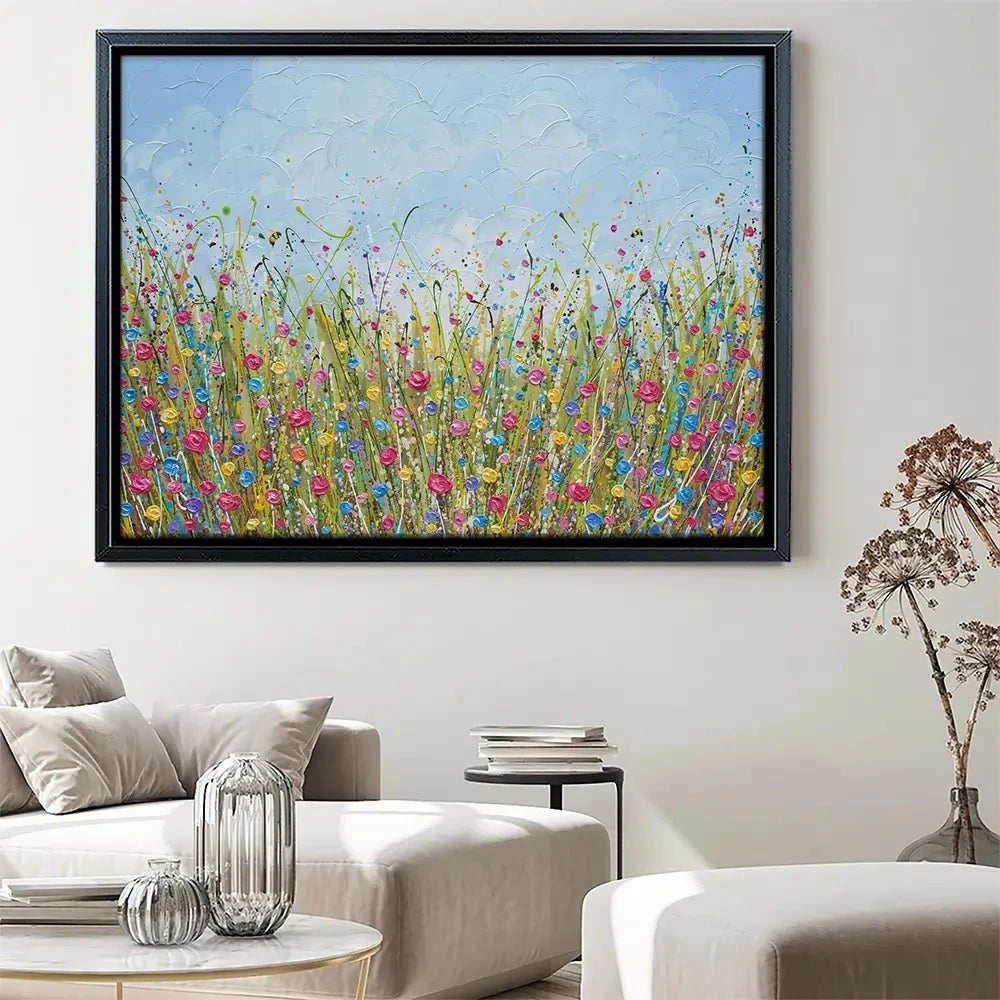 Colourful Flower Meadow Canvas Print Colourful Flower Meadow Canvas Print wall art product Olga Tkachyk