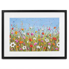 Colourful Flowers Framed Art Print Colourful Flowers Framed Art Print wall art product Olga Tkachyk