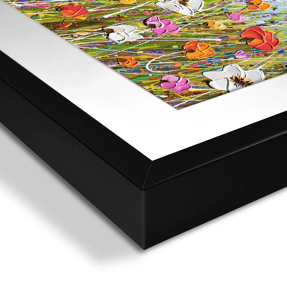 Colourful Flowers Framed Art Print Colourful Flowers Framed Art Print wall art product Olga Tkachyk