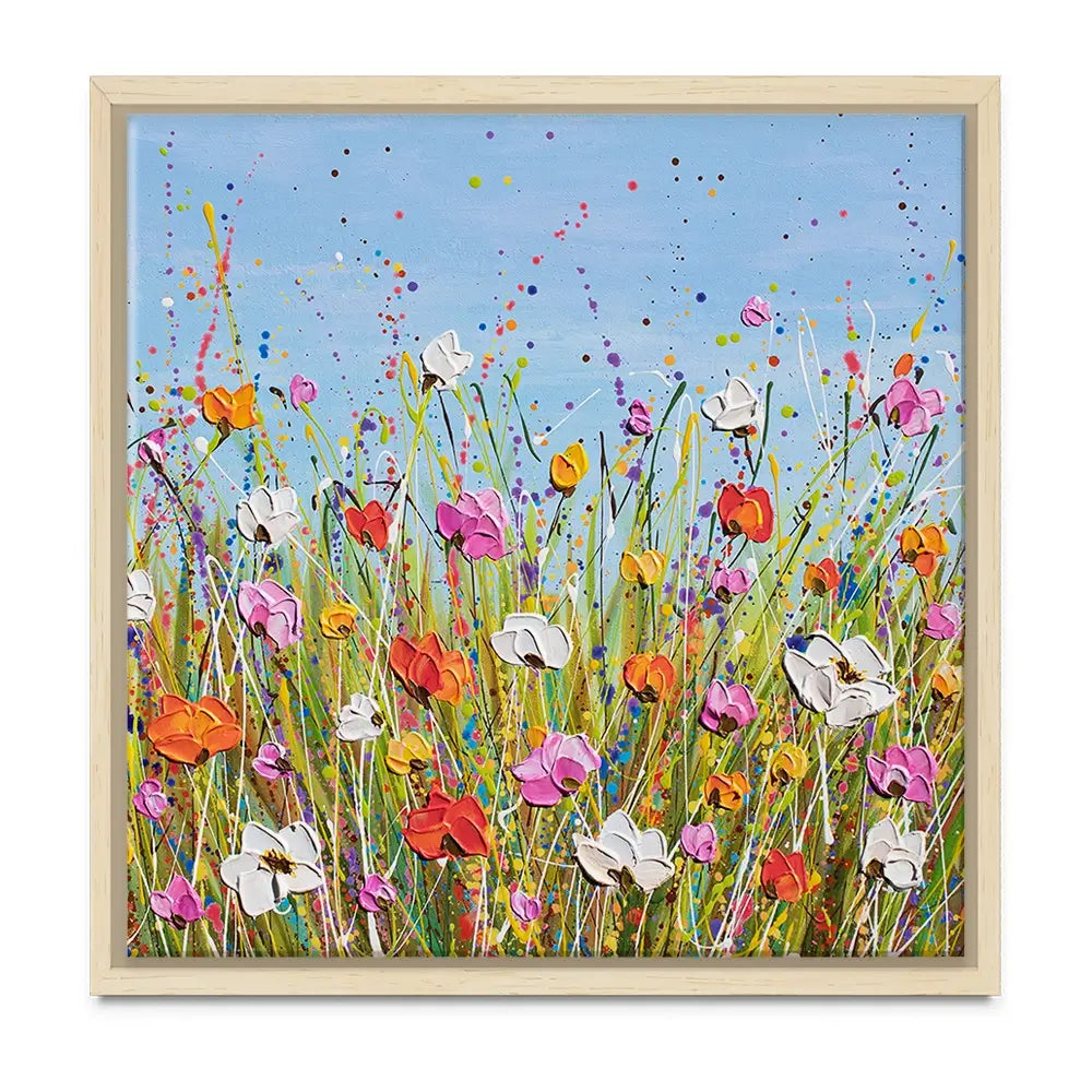 Colourful Flowers Oversized Canvas Print Colourful Flowers Oversized Canvas Print wall art product Olga Tkachyk