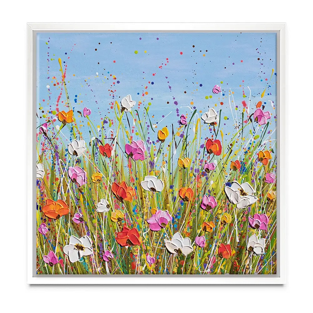 Colourful Flowers Oversized Canvas Print Colourful Flowers Oversized Canvas Print wall art product Olga Tkachyk