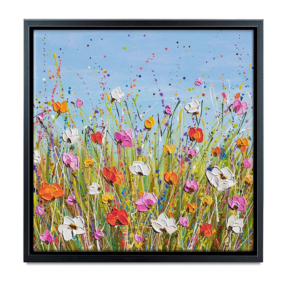 Colourful Flowers Oversized Canvas Print Colourful Flowers Oversized Canvas Print wall art product Olga Tkachyk