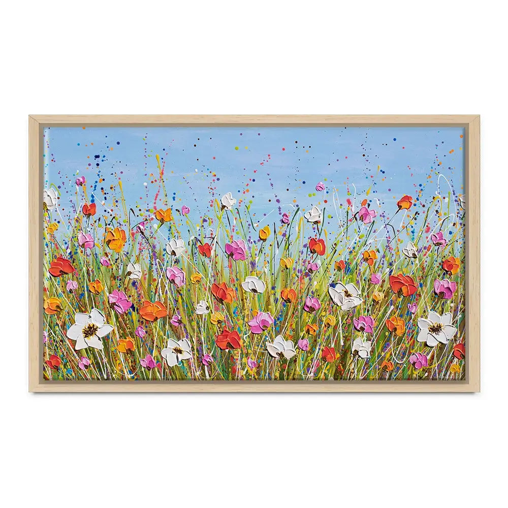 Colourful Flowers Oversized Canvas Print Colourful Flowers Oversized Canvas Print wall art product Olga Tkachyk