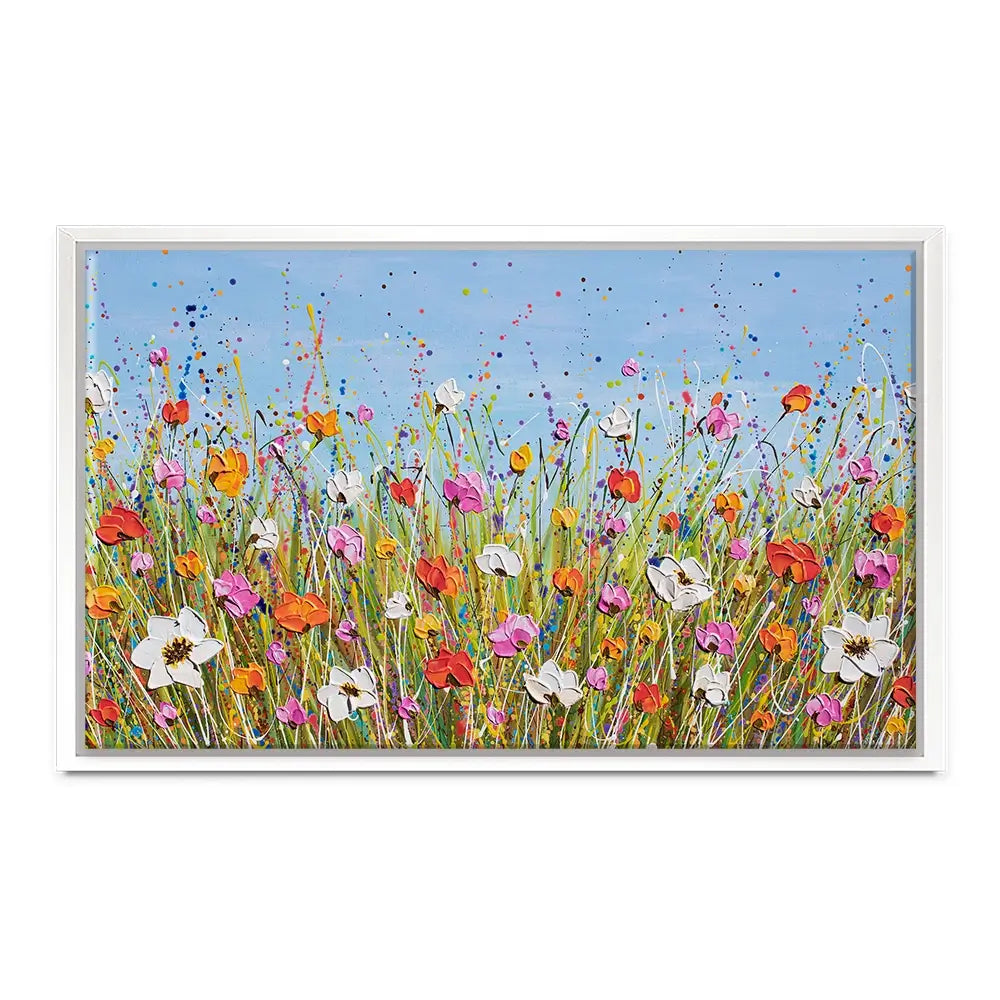 Colourful Flowers Oversized Canvas Print Colourful Flowers Oversized Canvas Print wall art product Olga Tkachyk