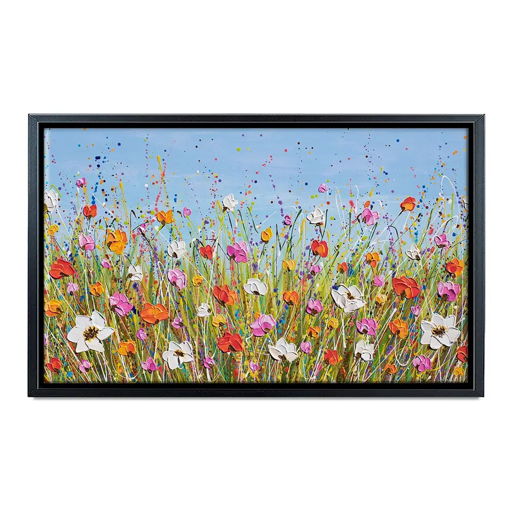 Colourful Flowers Oversized Canvas Print Colourful Flowers Oversized Canvas Print wall art product Olga Tkachyk