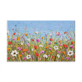 Colourful Flowers Oversized Canvas Print Colourful Flowers Oversized Canvas Print wall art product Olga Tkachyk