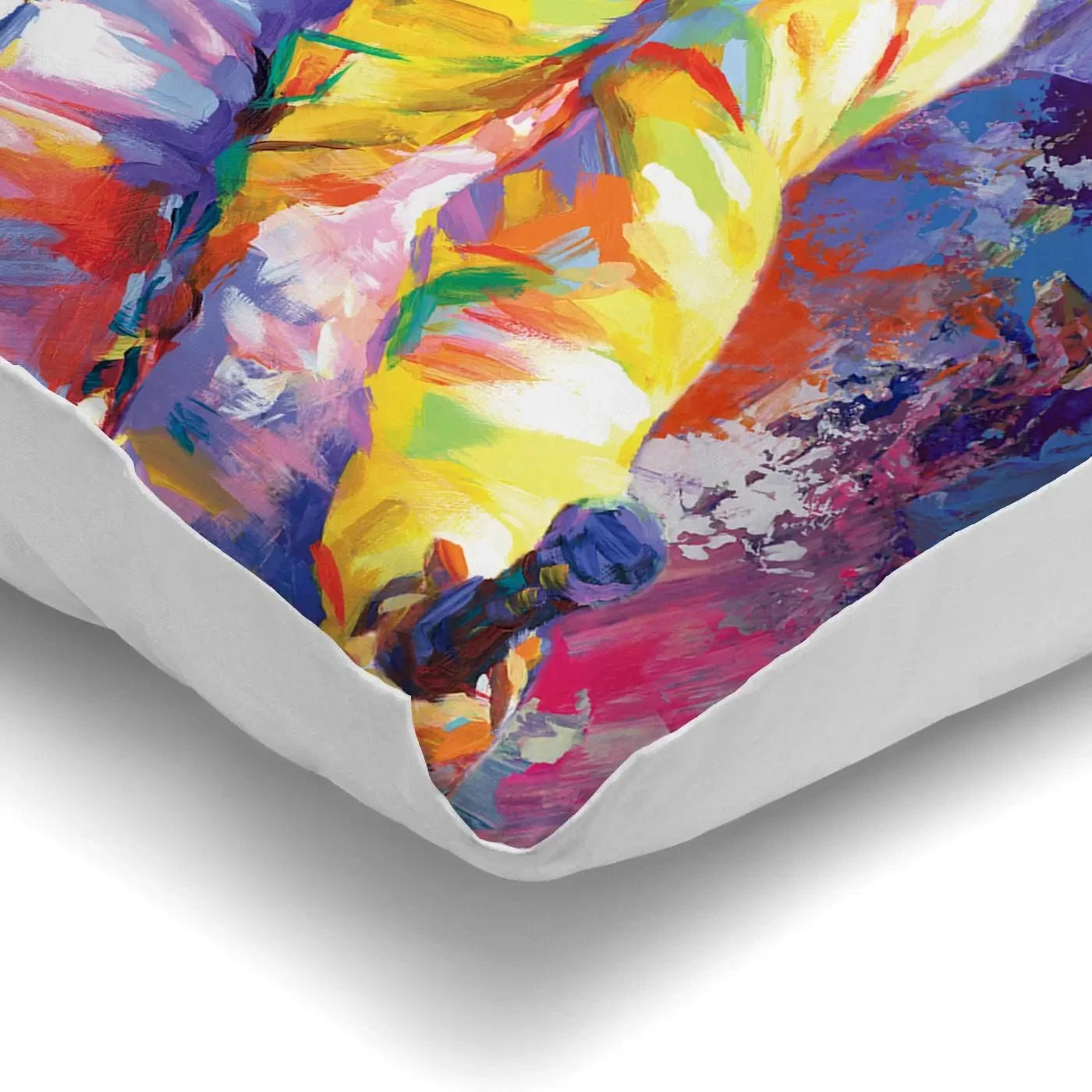 Colourful Freddie Mercury Cushion Colourful Freddie Mercury Cushion wall art product Leon Devenice