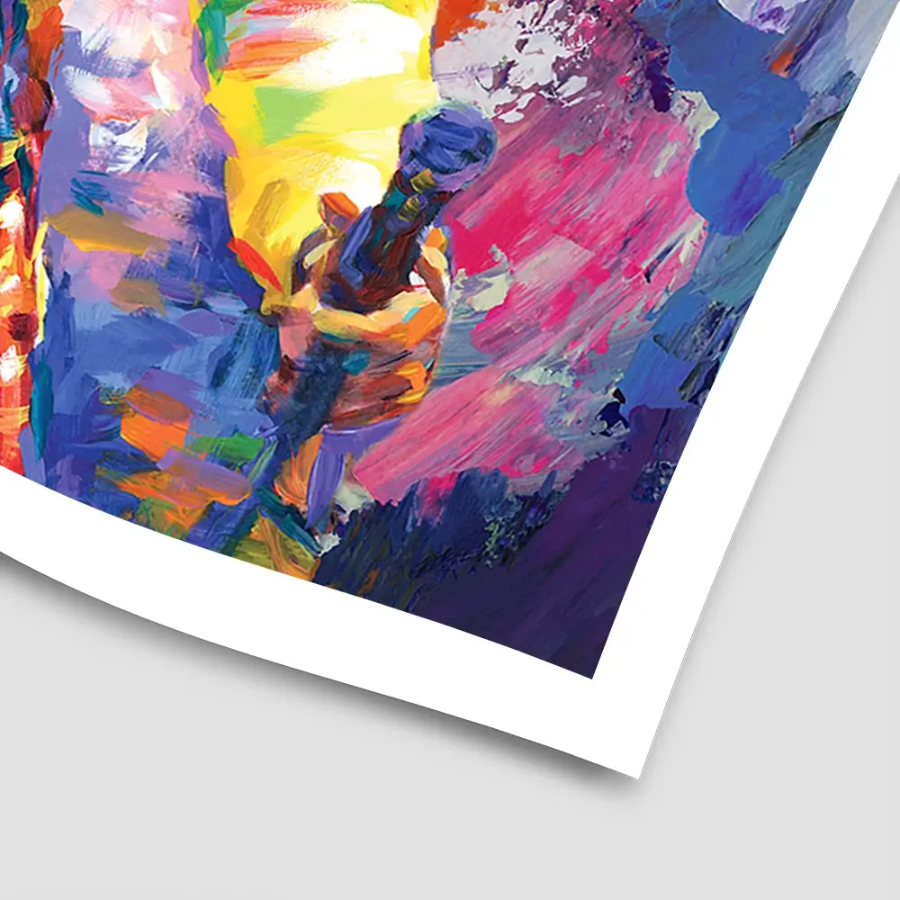Colourful Freddie Mercury Square Art Print Colourful Freddie Mercury Square Art Print wall art product Leon Devenice