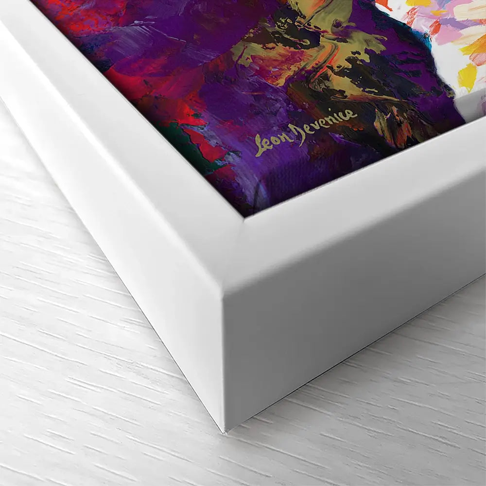 Colourful Freddie Mercury Square Canvas Print Colourful Freddie Mercury Square Canvas Print wall art product Leon Devenice