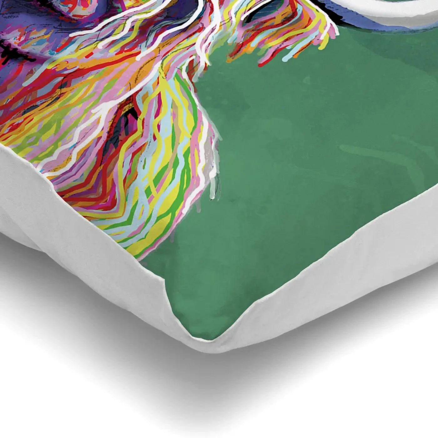 Colourful Highland Cow Cushion Colourful Highland Cow Cushion wall art product Independent