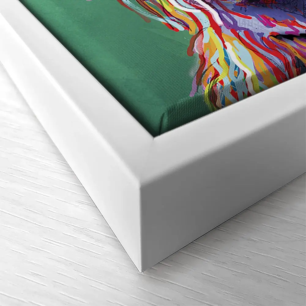 Colourful Highland Cow Oversized Canvas Print Colourful Highland Cow Oversized Canvas Print wall art product Independent