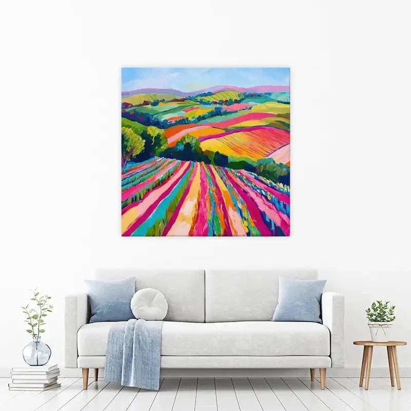 Colourful Hills Canvas Print Colourful Hills Canvas Print wall art product Tanya Ocean