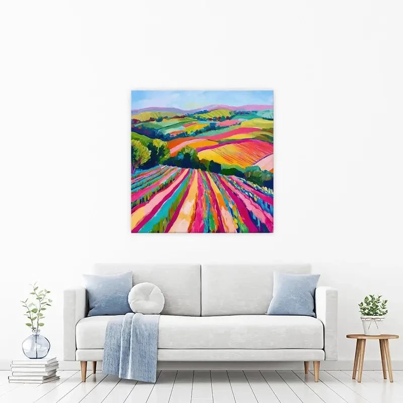 Colourful Hills Canvas Print Colourful Hills Canvas Print wall art product Tanya Ocean