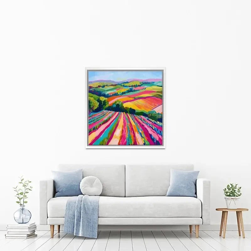 Colourful Hills Canvas Print Colourful Hills Canvas Print wall art product Tanya Ocean
