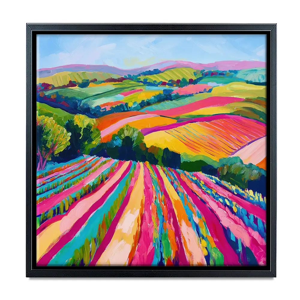 Colourful Hills Canvas Print Colourful Hills Canvas Print wall art product Tanya Ocean