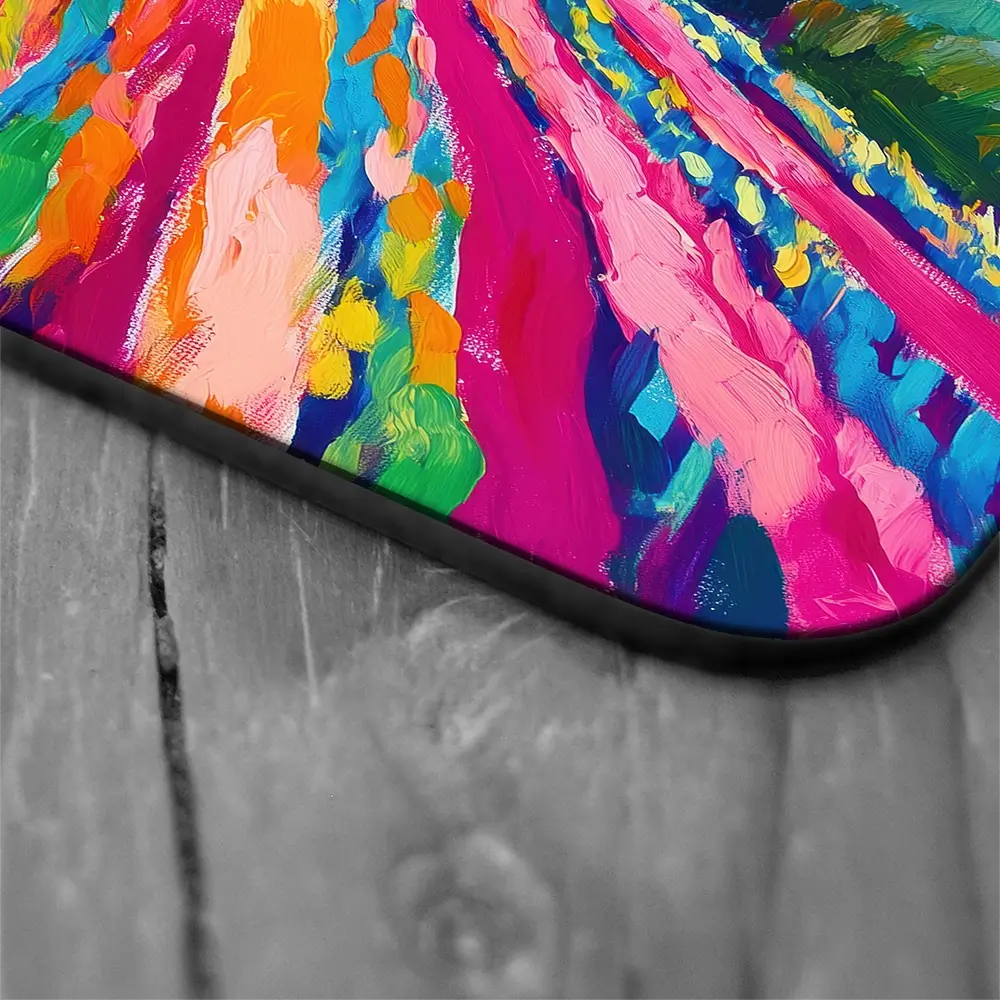 Colourful Hills Coaster Set Rainbow Soul Tree Coaster Set | Rainbow Soul Tree Art Coasters wall art product Tanya Ocean