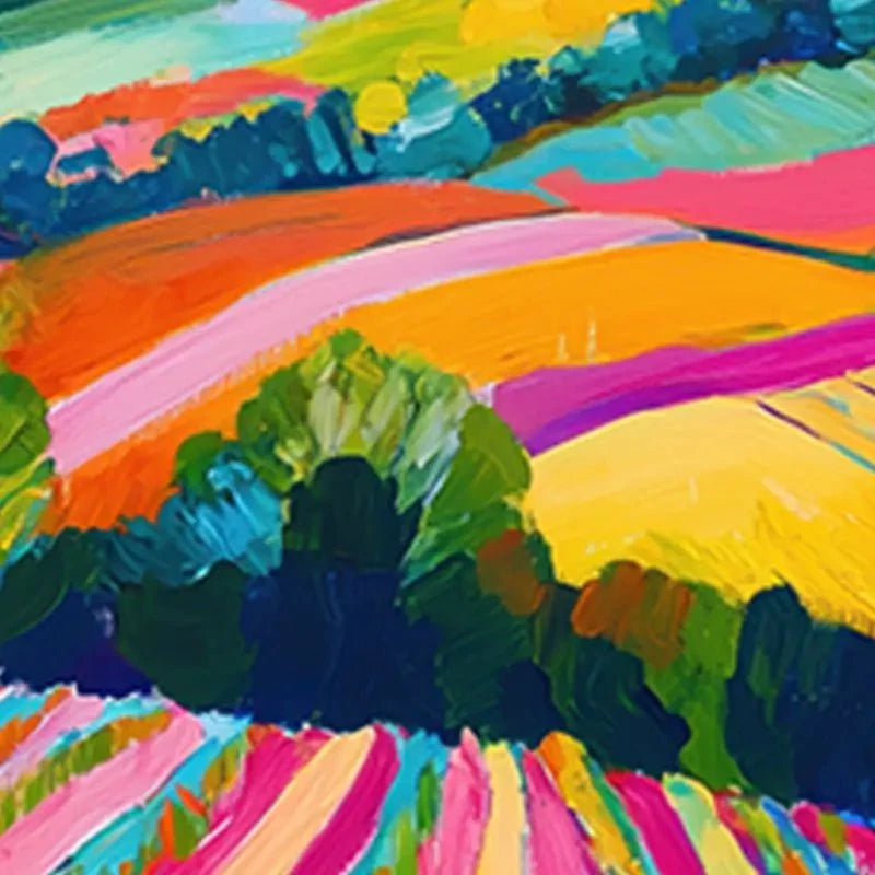 Colourful Hills Framed Art Print Colourful Hills Framed Art Print wall art product Tanya Ocean
