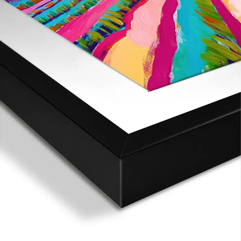 Colourful Hills Framed Art Print Colourful Hills Framed Art Print wall art product Tanya Ocean