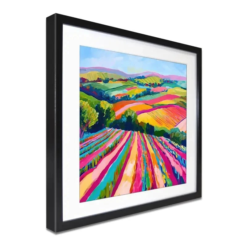 Colourful Hills Framed Art Print Colourful Hills Framed Art Print wall art product Tanya Ocean