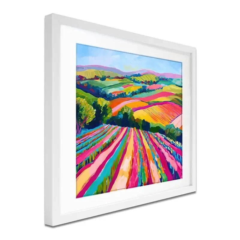 Colourful Hills Framed Art Print Colourful Hills Framed Art Print wall art product Tanya Ocean