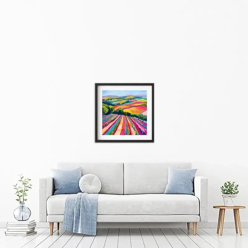 Colourful Hills Framed Art Print Colourful Hills Framed Art Print wall art product Tanya Ocean
