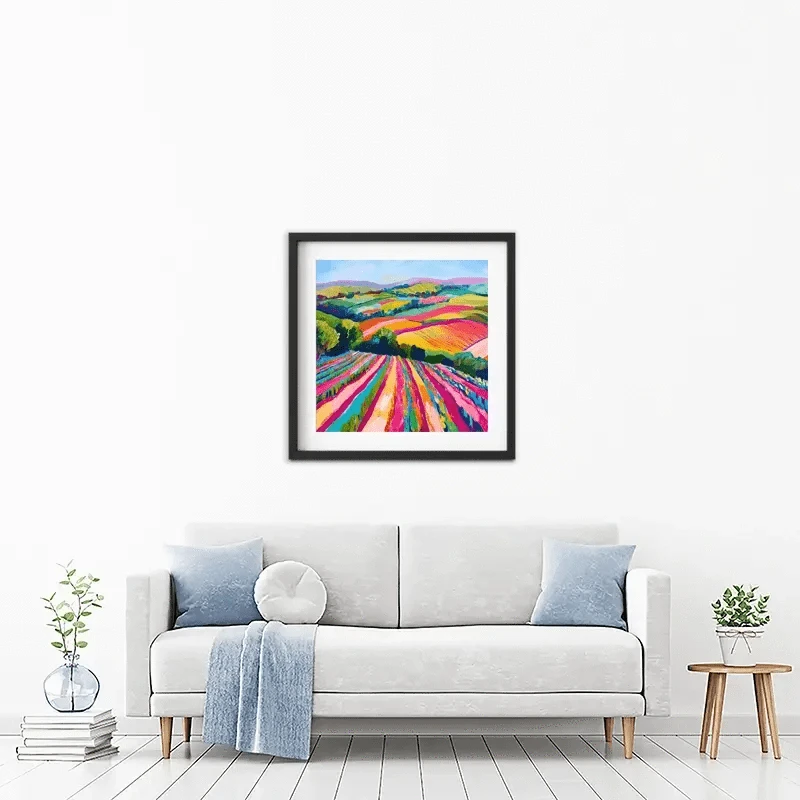 Colourful Hills Framed Art Print Colourful Hills Framed Art Print wall art product Tanya Ocean