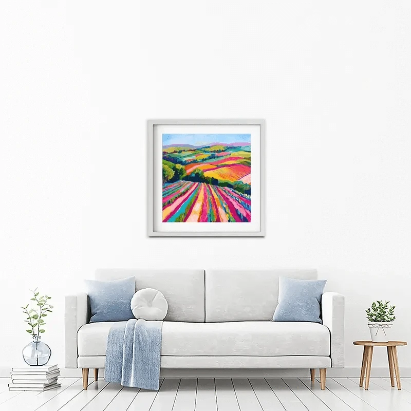 Colourful Hills Framed Art Print Colourful Hills Framed Art Print wall art product Tanya Ocean