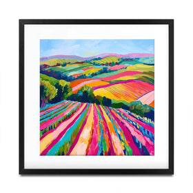 Colourful Hills Framed Art Print Colourful Hills Framed Art Print wall art product Tanya Ocean