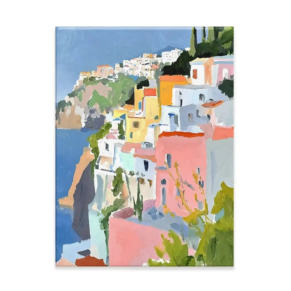 Colourful Italian Coast 1 Canvas Print Colourful Italian Coast 1 Canvas Print wall art product RileyB - Independent