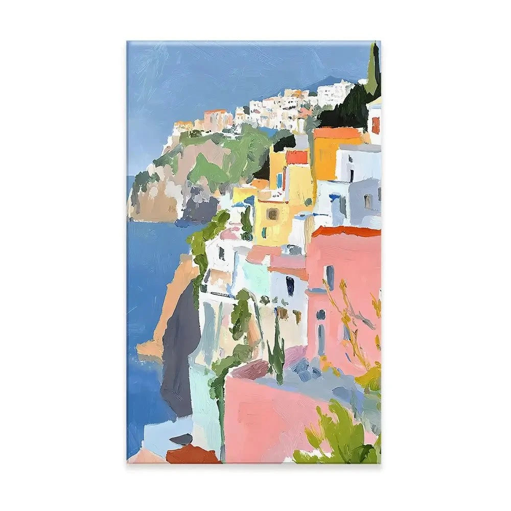 Colourful Italian Coast 1 Canvas Print Colourful Italian Coast 1 Canvas Print wall art product RileyB - Independent