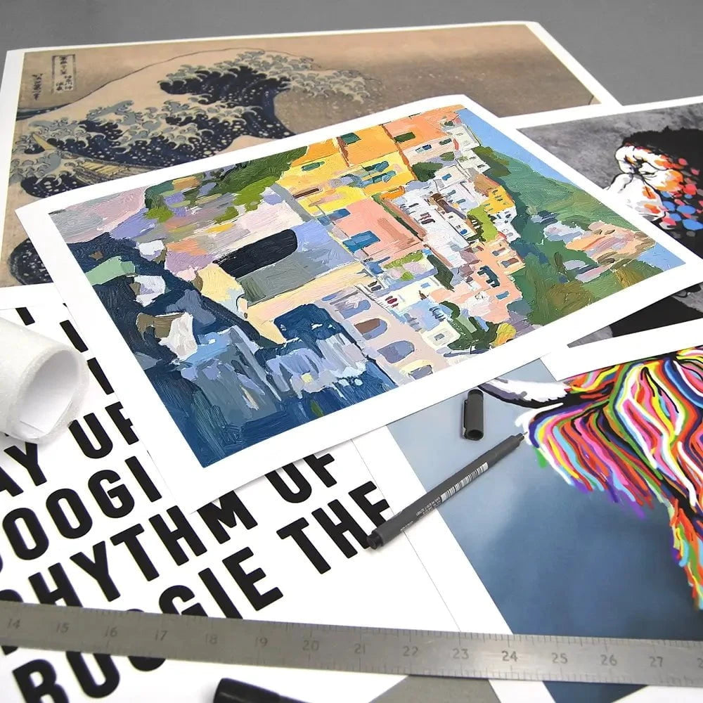 Colourful Italian Coast 2 Art Print Colourful Italian Coast 2 Art Print wall art product RileyB - Independent