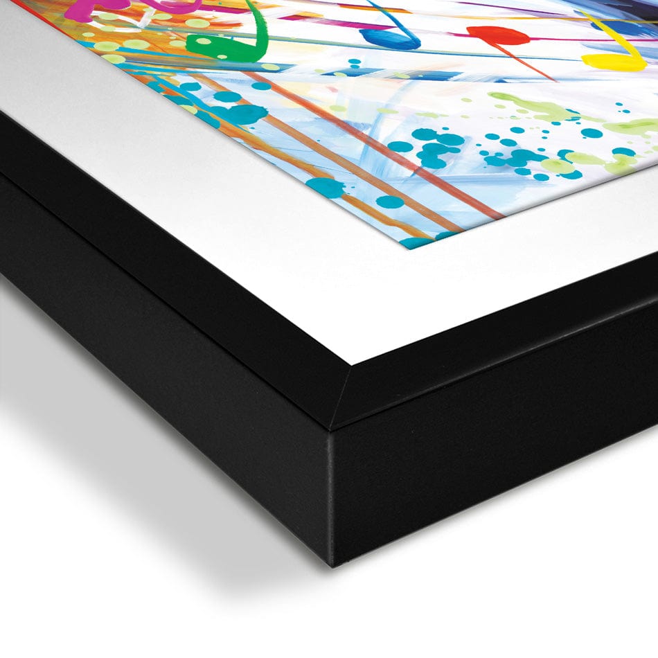 Colourful Johnny Cash Framed Art Print wall art product Leon Devenice